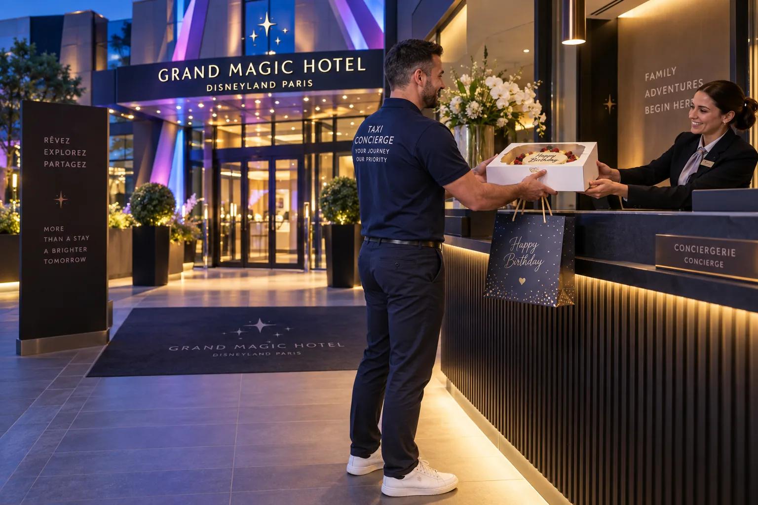 Misión de conserjería en Grand Magic Hotel, cerca de Disneyland Paris