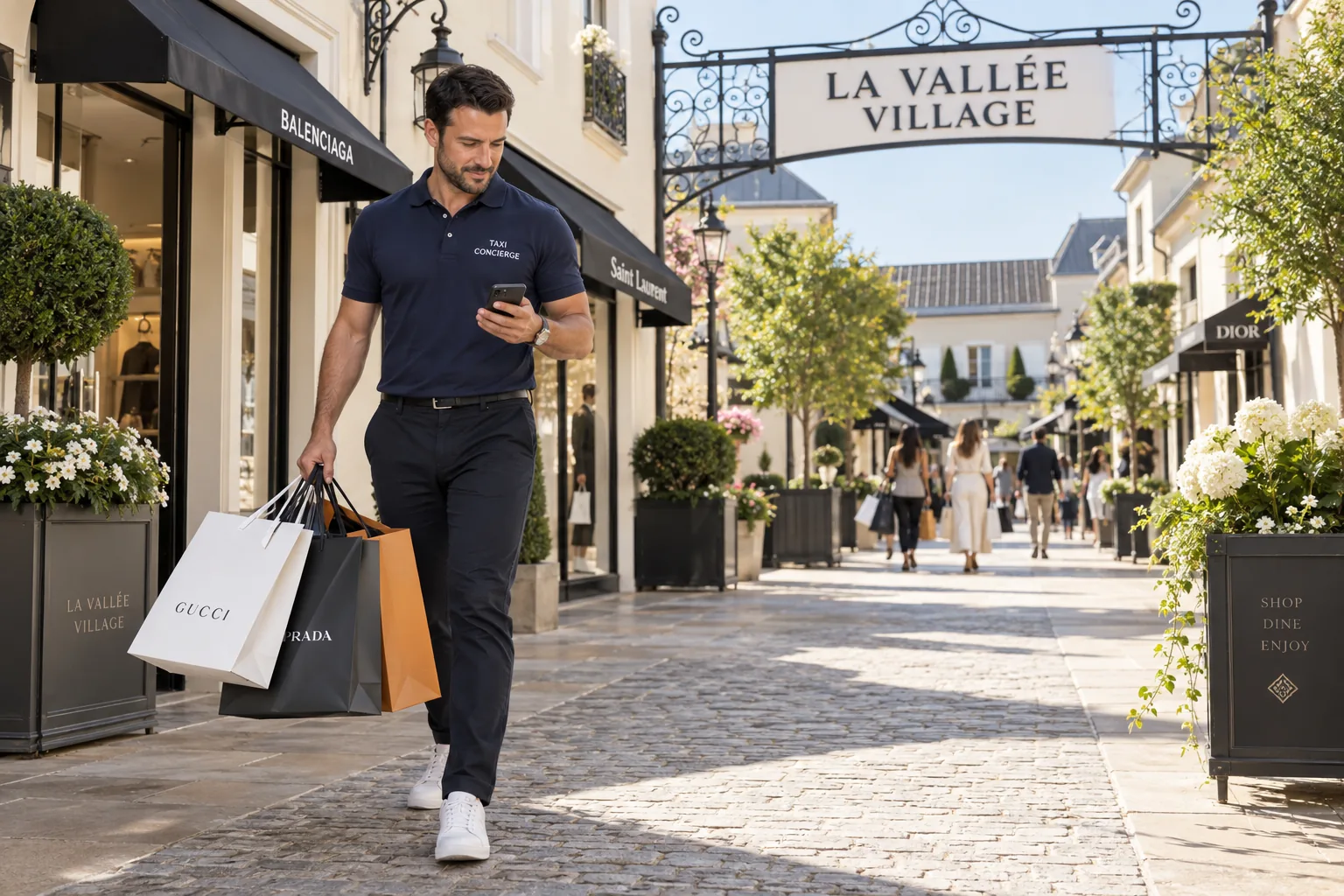 Shopping bag ritirate a La Vallée Village Outlet